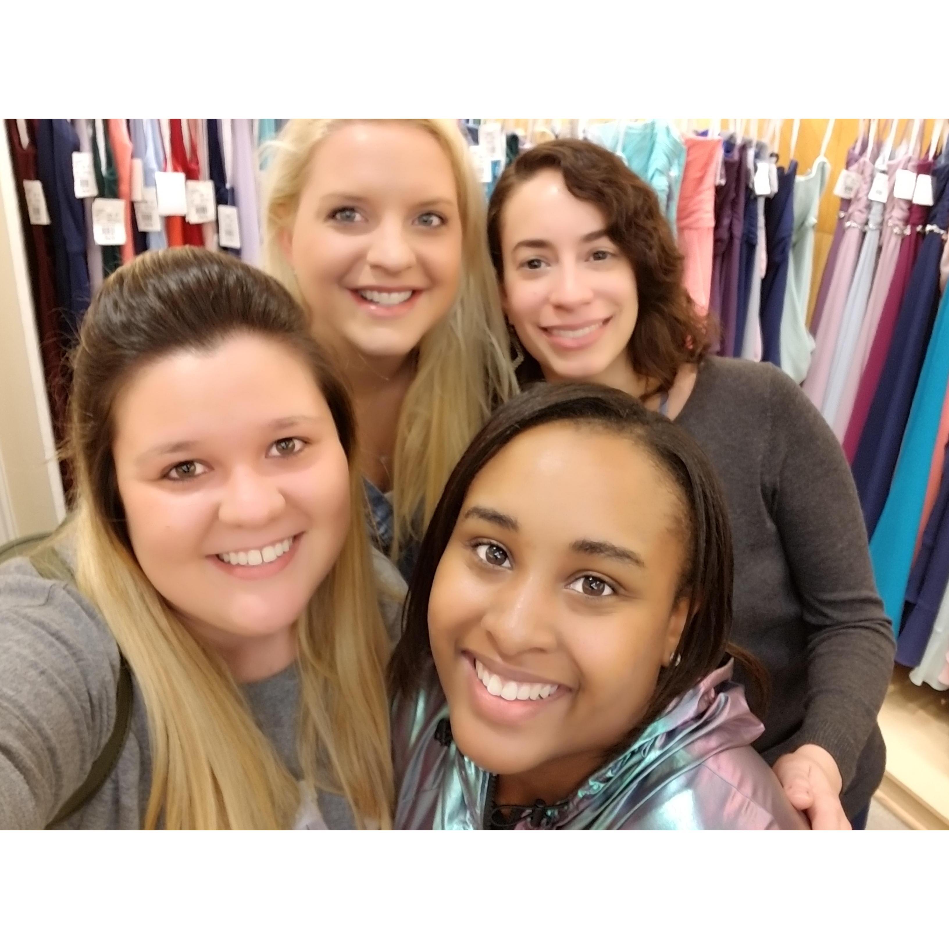 The girls first shopping trip together