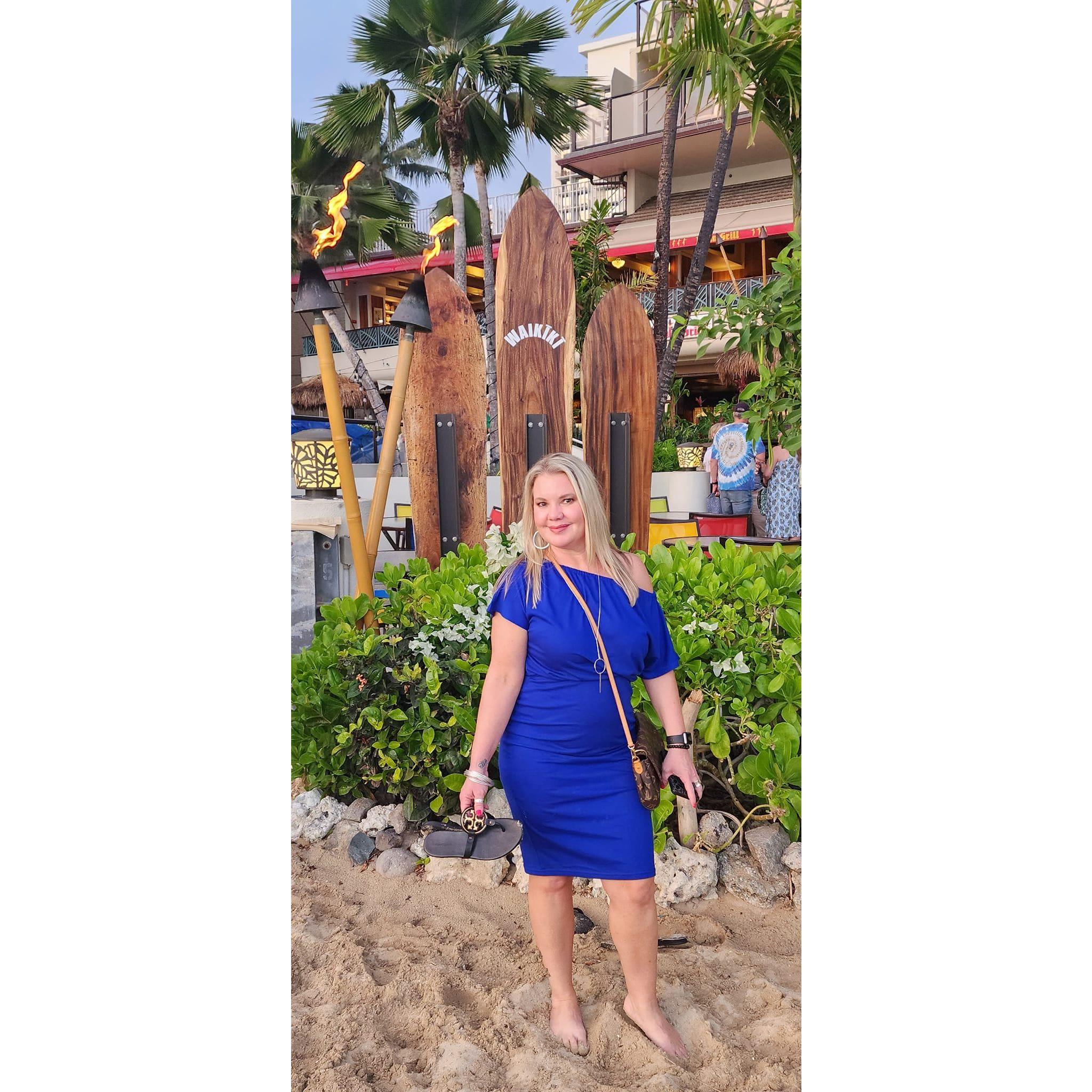 Maid Of Honor Chasity when she came to visit me in Hawaii