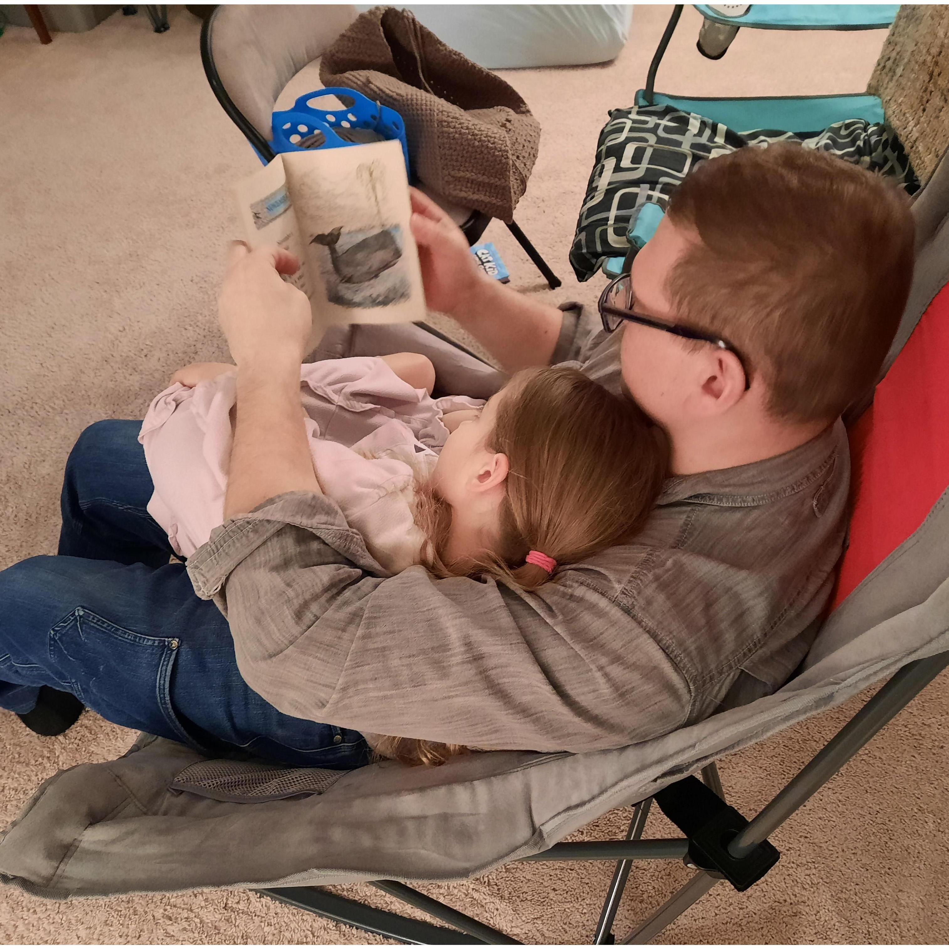 A warm lap and a book