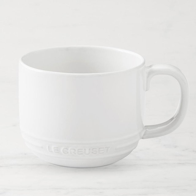 Le Creuset San Francisco Coupe Mugs - Each, white