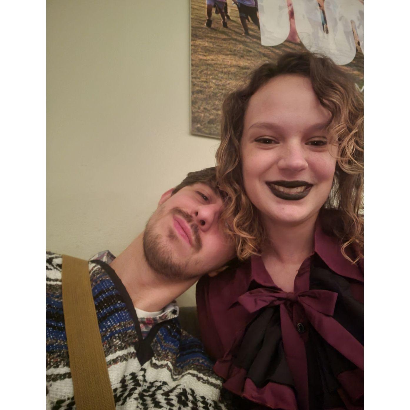 We had so much fun at the wild west murder mystery! Just call me "Shuffle N. Cutt" and he's my beau "Maverick Bullock"