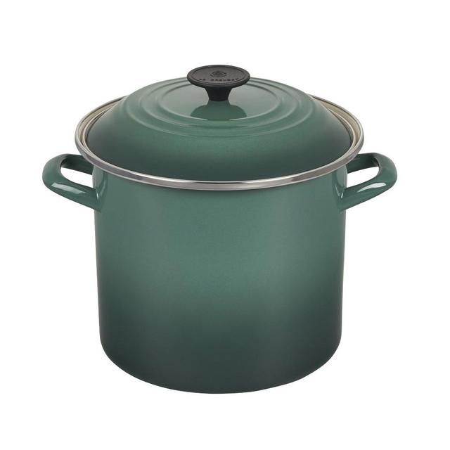 Le Creuset Enameled-Steel Stock Pot, 8-Qt., Artichaut