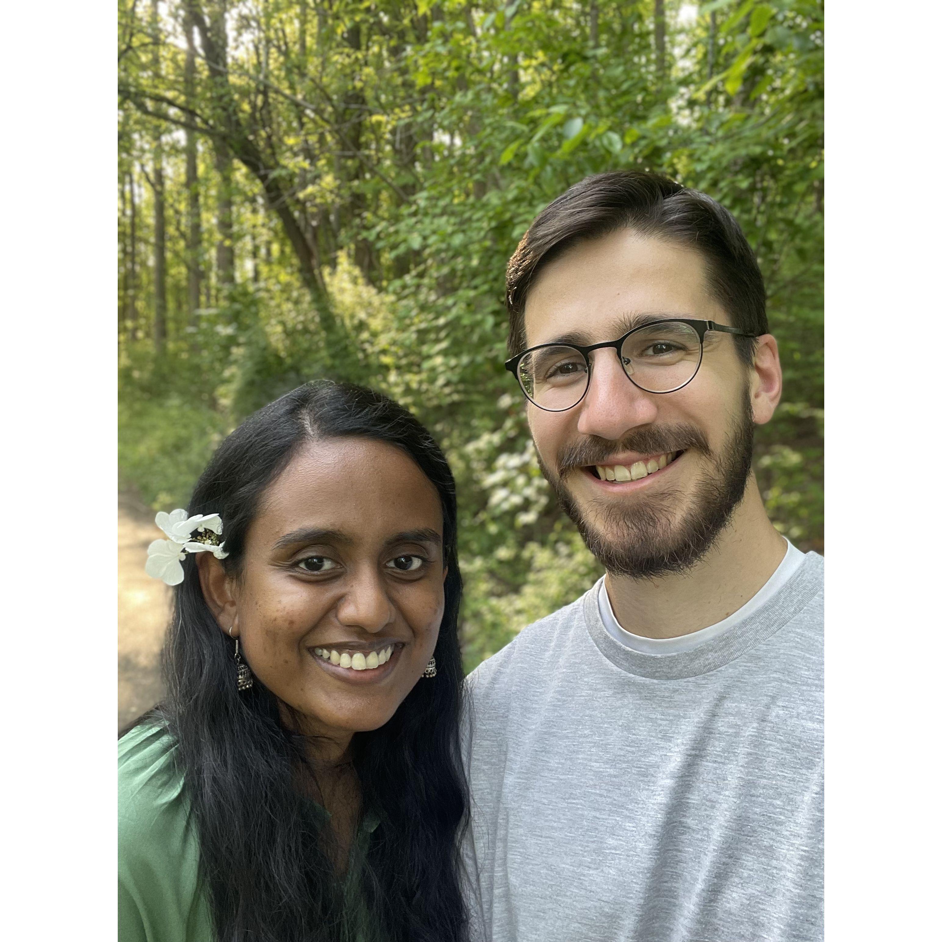 We both enjoy going for walks.. and now we will be walking as one, towards the purpose God has brought us together for ! 

Amos 3:3 (NKJV) Can two walk together, unless they are agreed?