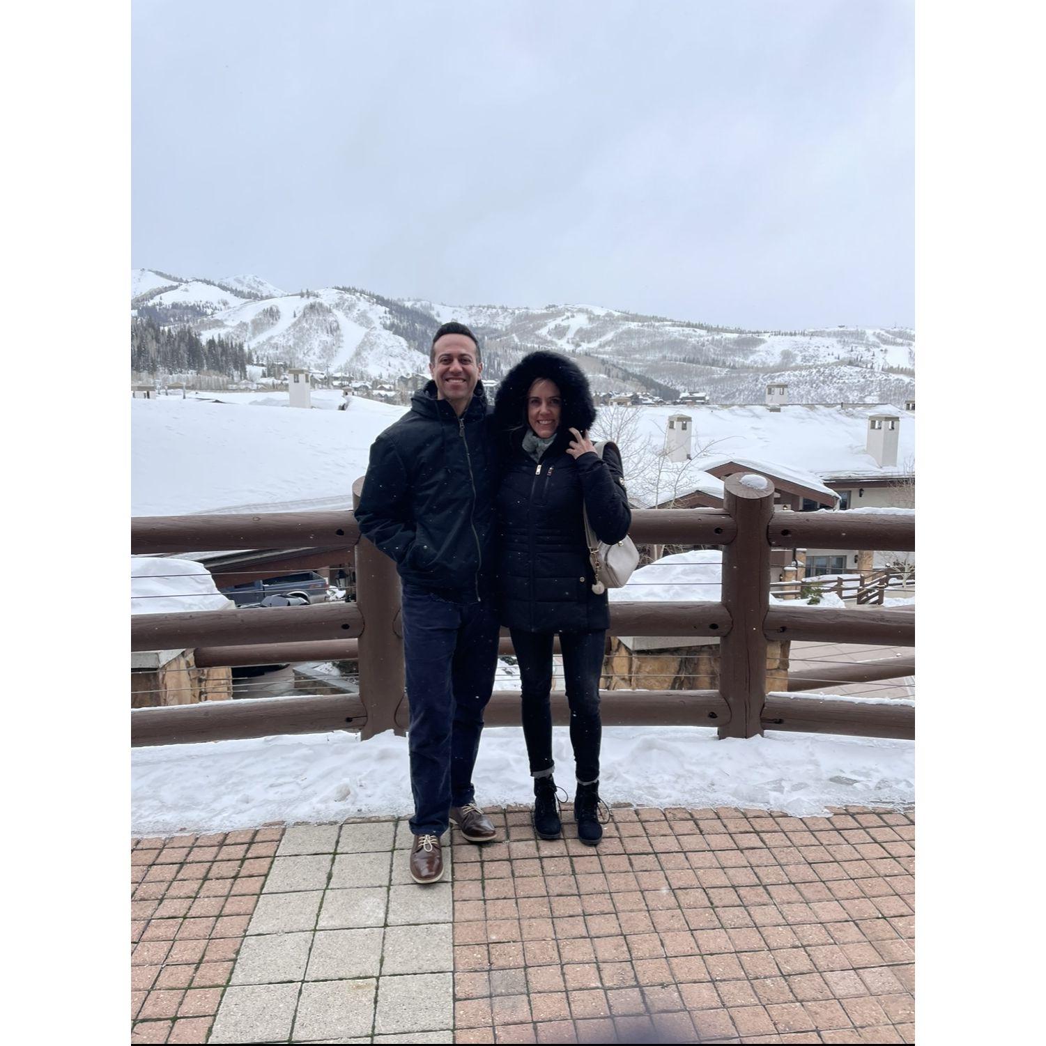 Freezing in Park City for Candice's 40th