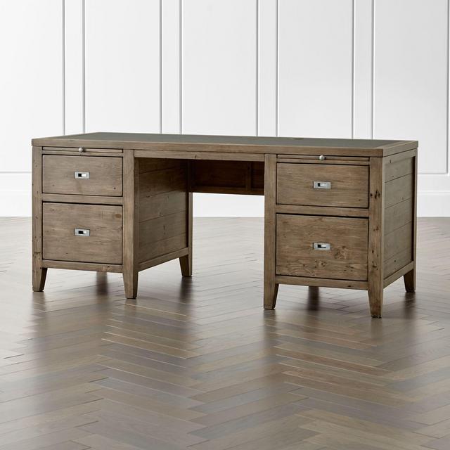 Morris Ash Grey Executive Desk