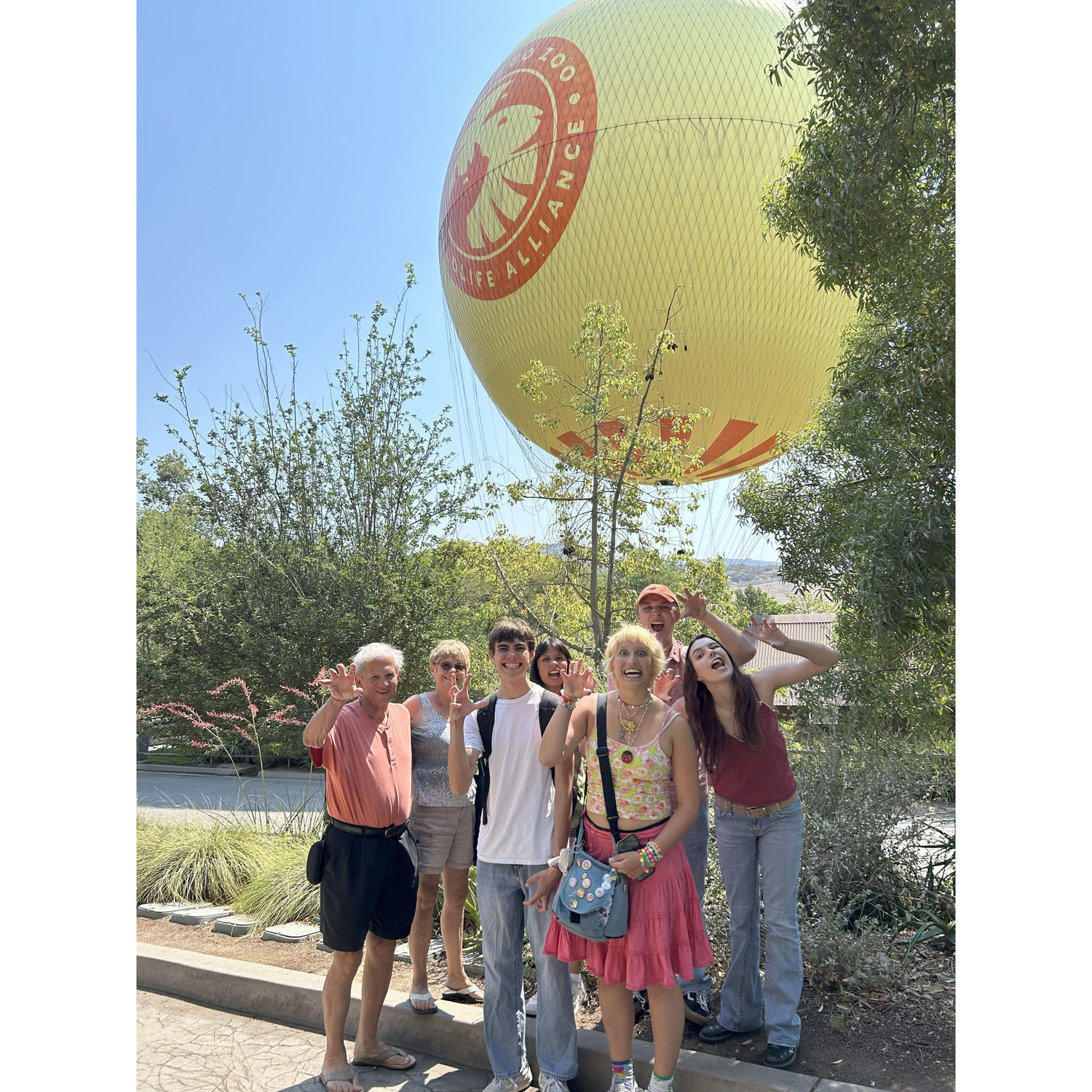 Balloon ride with grandkids and Kathy at Safari Park (July, '25)