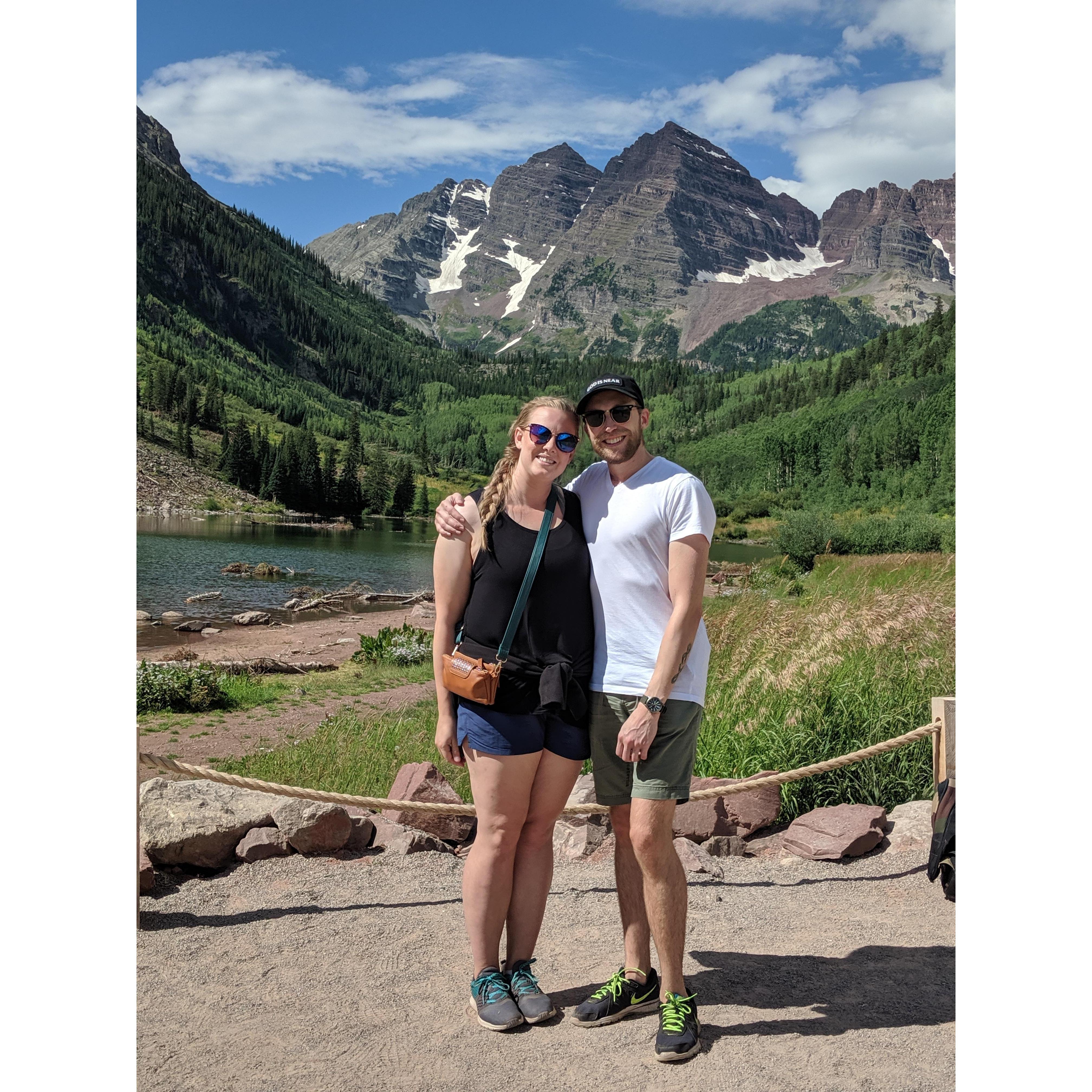 Maroon Bells, CO - September 2019.
Natalie: Chris surprised Me with a trip to Colorado to see Bon Iver. We decided to visit the sights too!