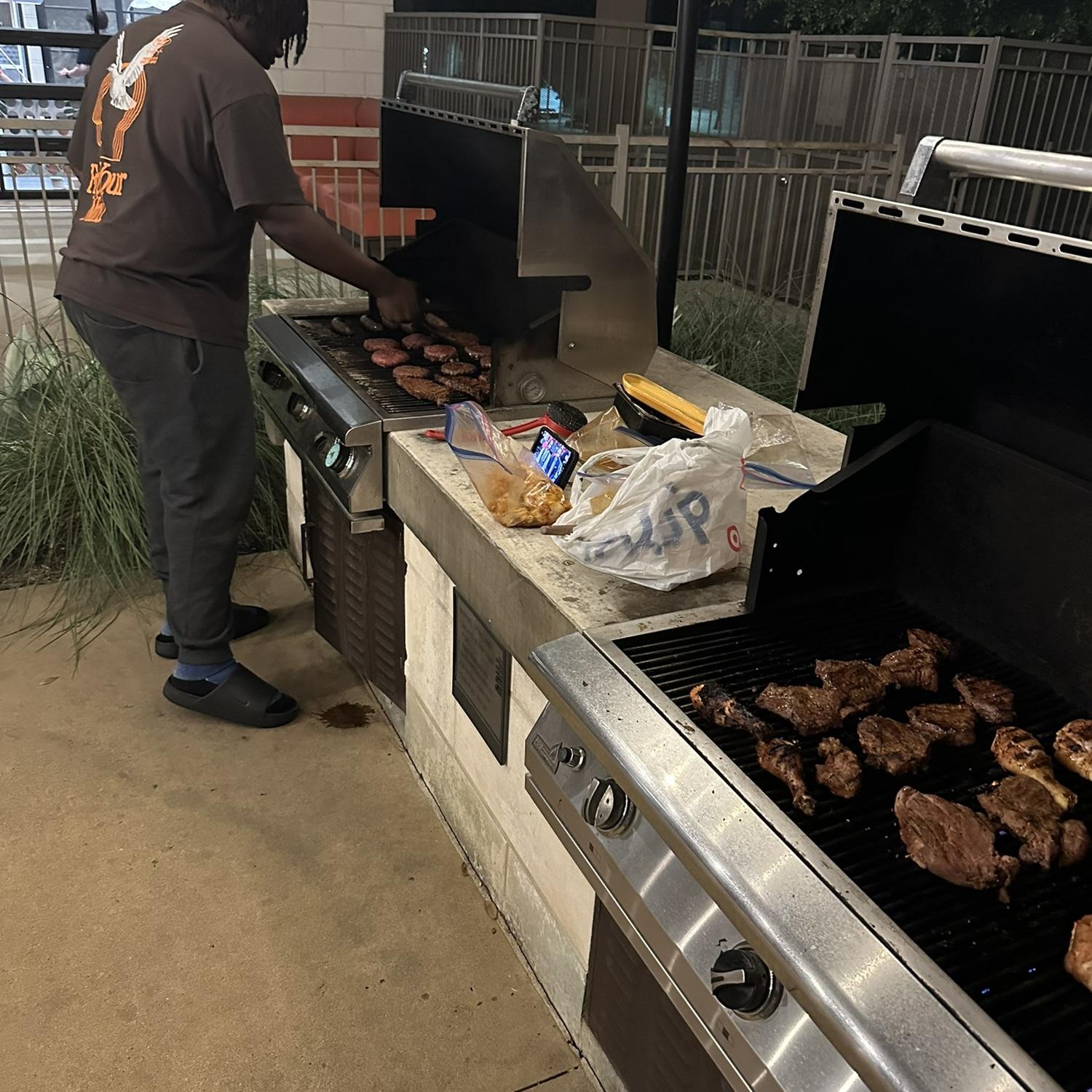 I learned that he can actually grill.. like, it actually taste good 😂