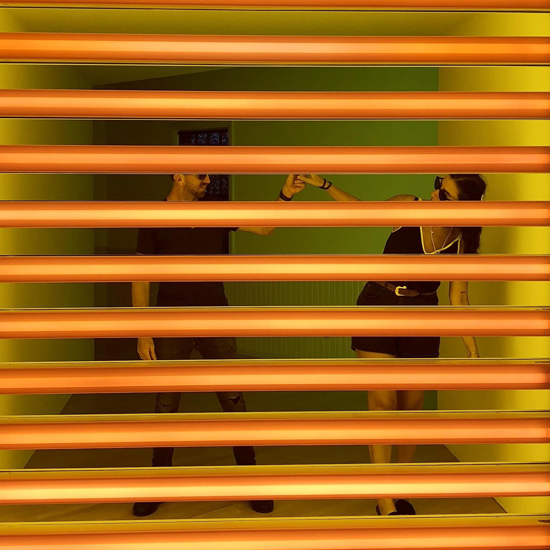 our one day honeymoon at the dan flavin art institute!