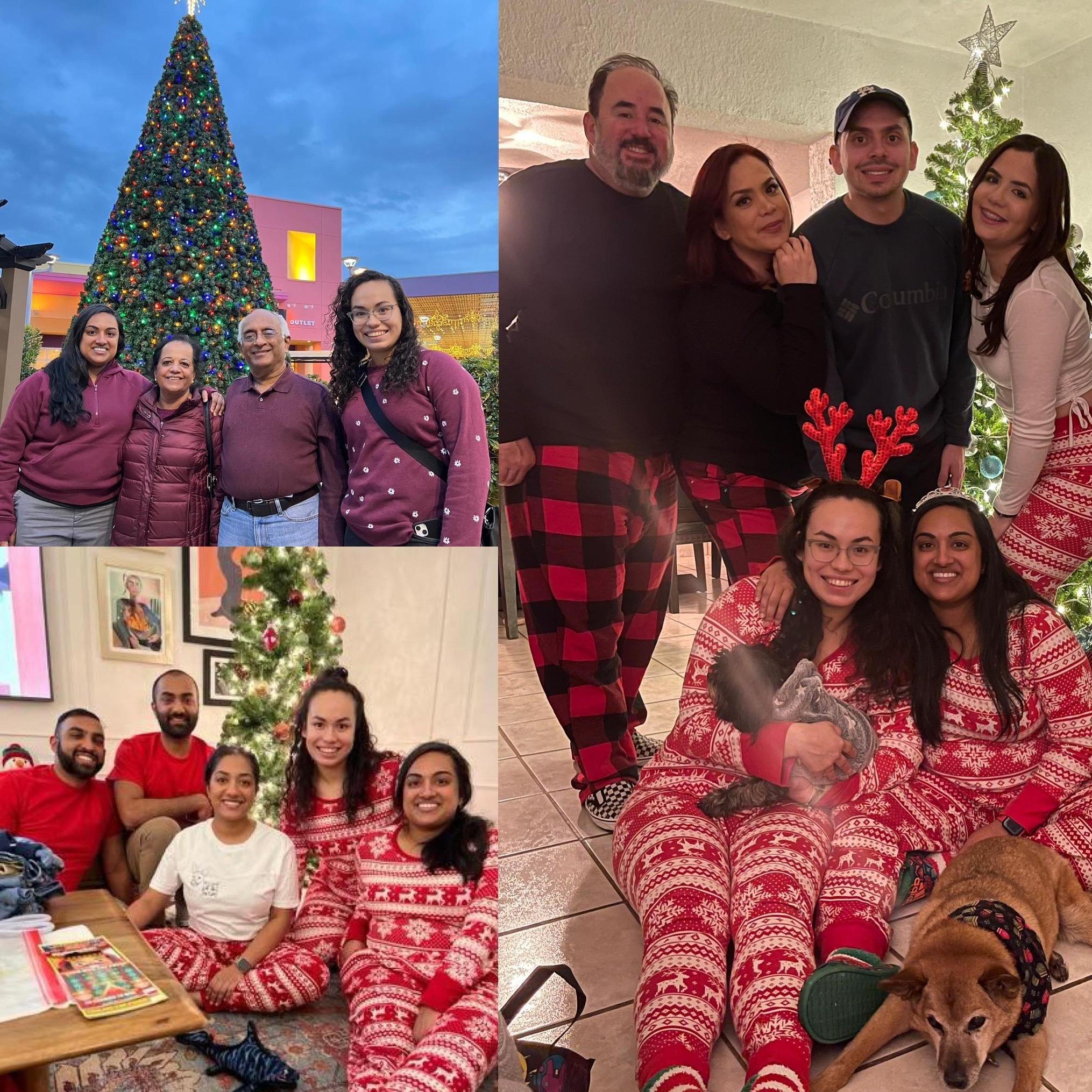 Celebrating the holidays with our families!