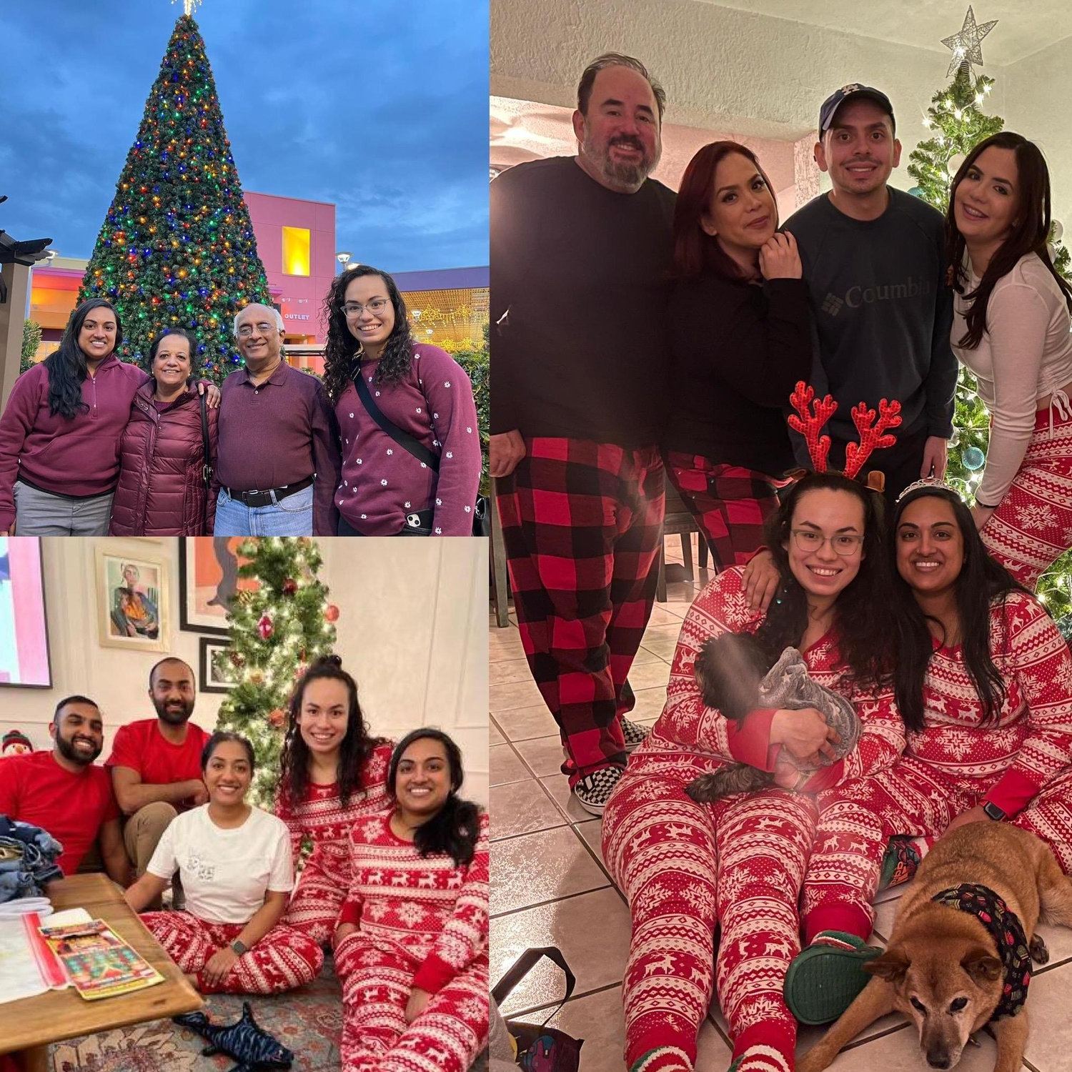 Celebrating the holidays with our families!