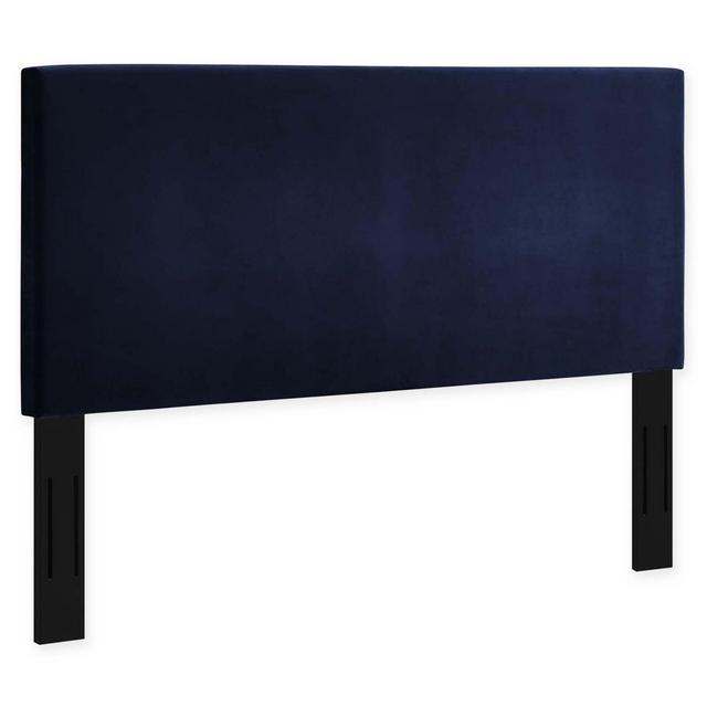 Modway Taylor Full/Queen Velvet Upholstered Headboard in Midnight Blue