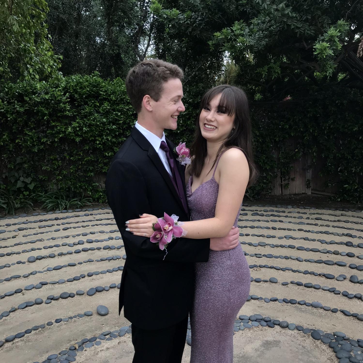 High school sweethearts at prom! 🥹