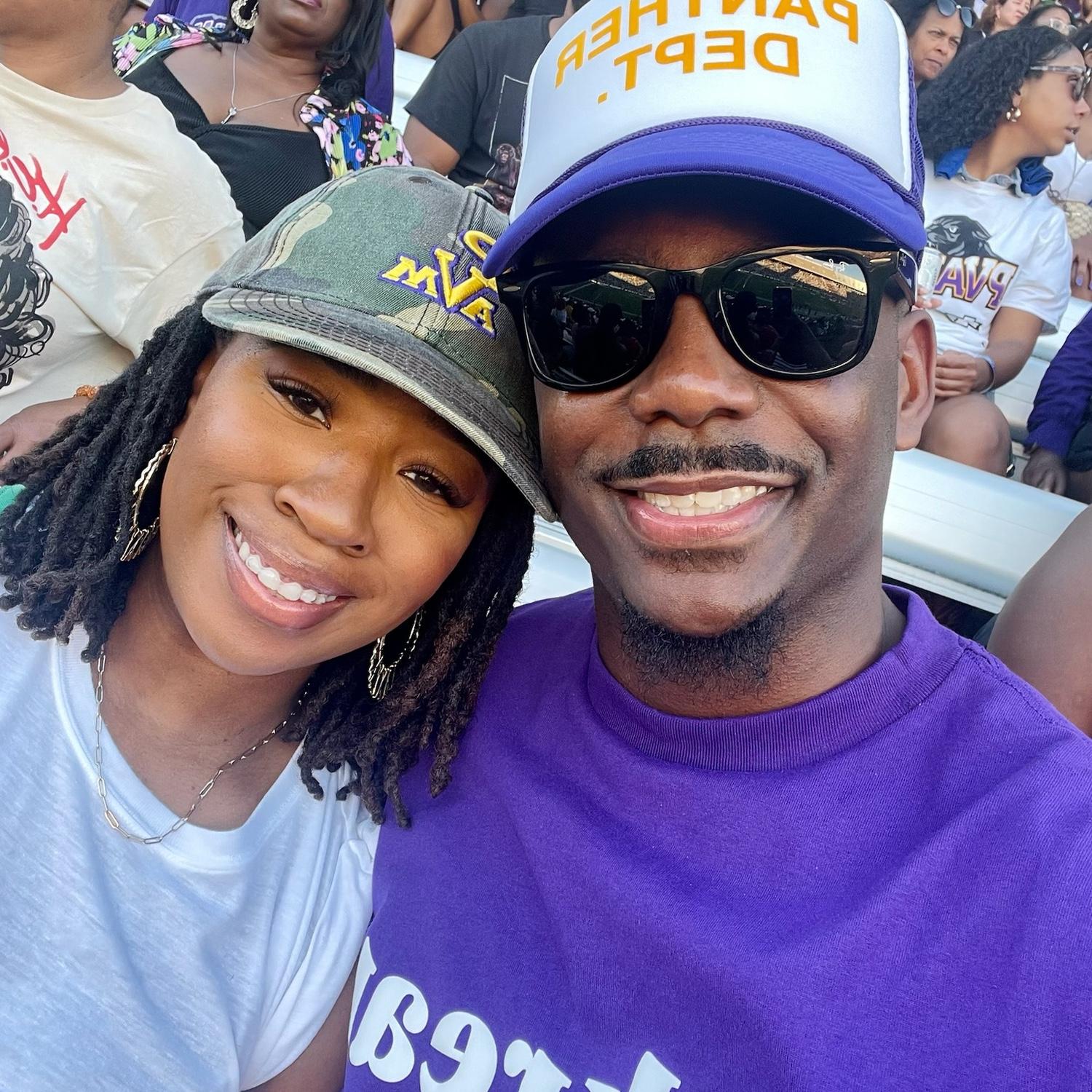 We both LOVE our alma mater, PVAMU! 💜💛