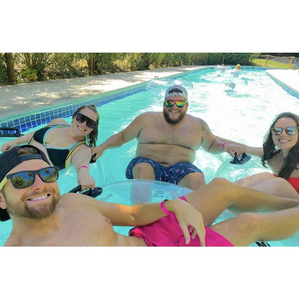 The Ravine Waterpark with friends.