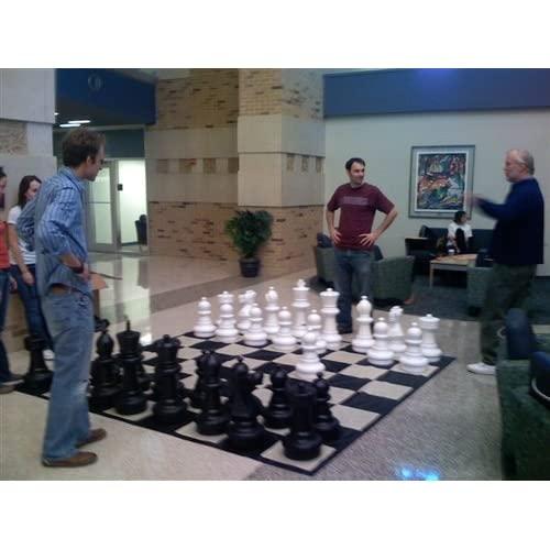MegaChess Giant Oversized Premium Chess Set with 25 Inch Tall King with Quick Fold Nylon Mat