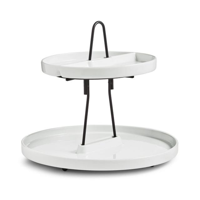 The Cellar Whiteware Serveware Round 2-Tier Server, Created For Macy's