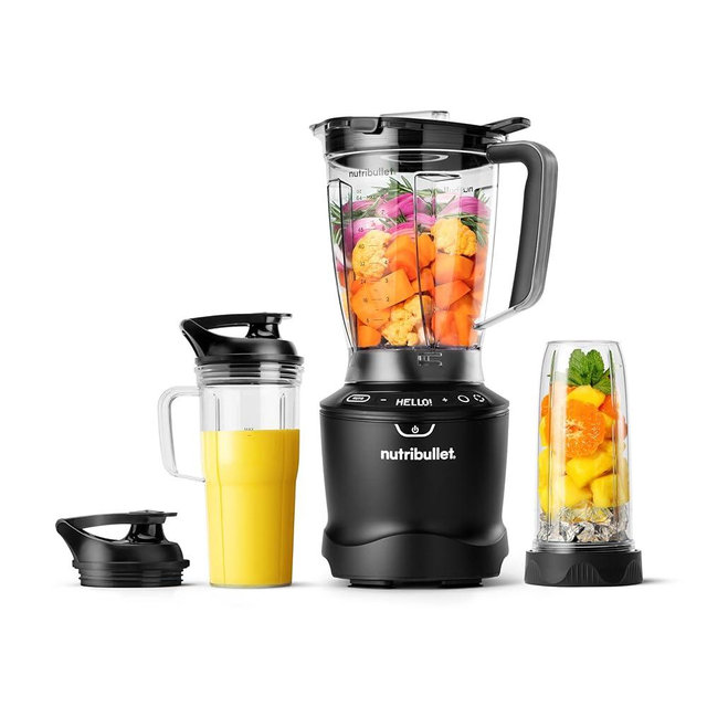 nutribullet SmartSense Blender Combo, 5-speed blender, 1400 Watt. Black