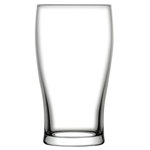 16 oz Tulip Beer Pint Glass - 3" x 3" x 5 3/4" - 6 count box - Restaurantware