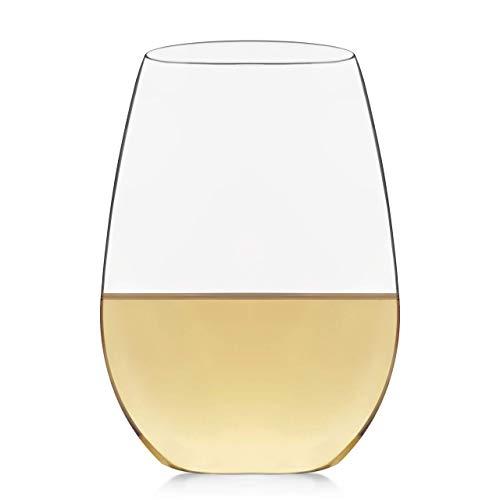 Libbey Signature Kentfield Stemless White Wine Glasses, Set of 4