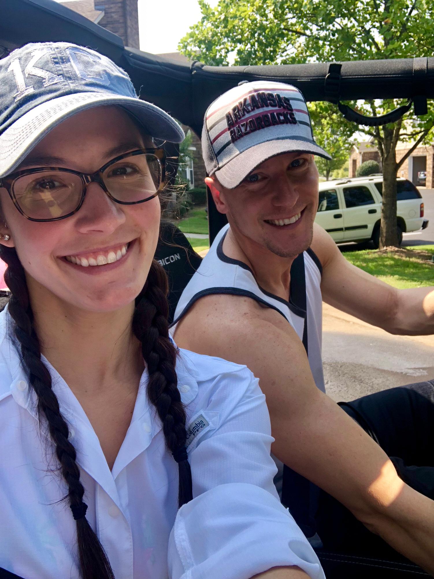 A nice summer drive in the Jeep! Visiting the lake in Hot Springs with friends!
