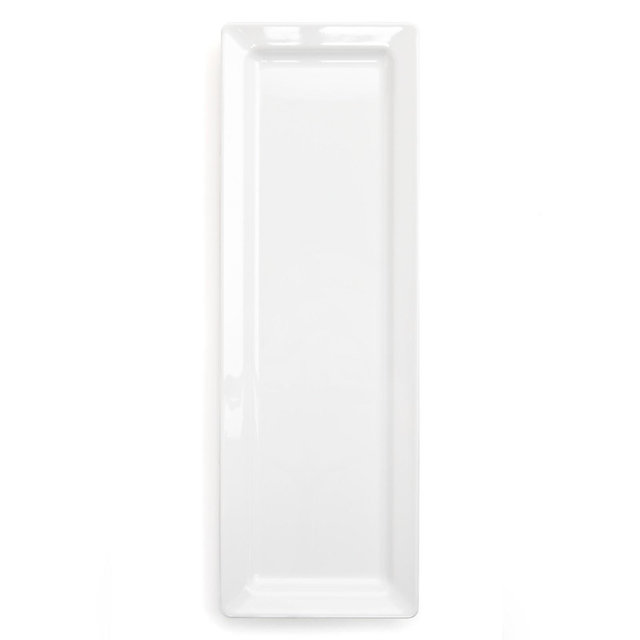 Q Squared Diamond Melamine White Sandwich Platter