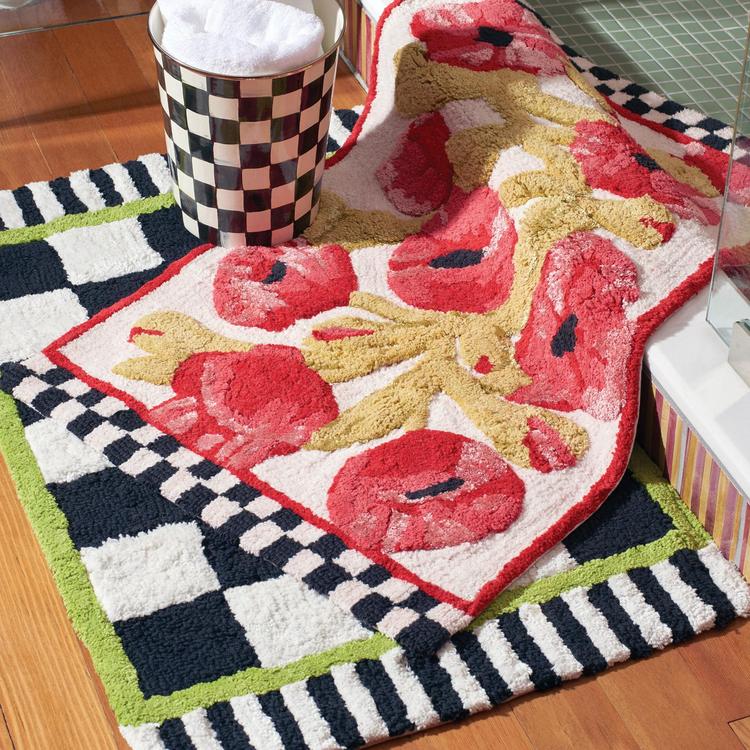 MacKenzie-Childs, Courtly Check Bath Rug | Zola