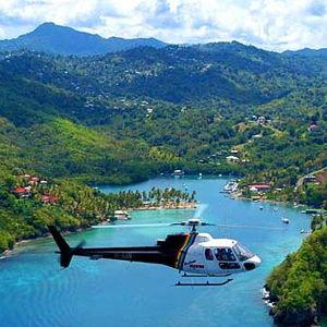 Helicopter Island Tour in St. Lucia