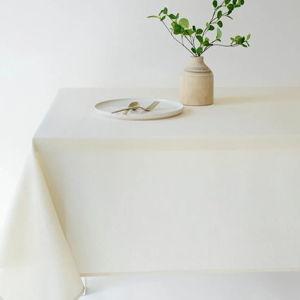 Basics Solid Ivory Tablecloth, 60x104