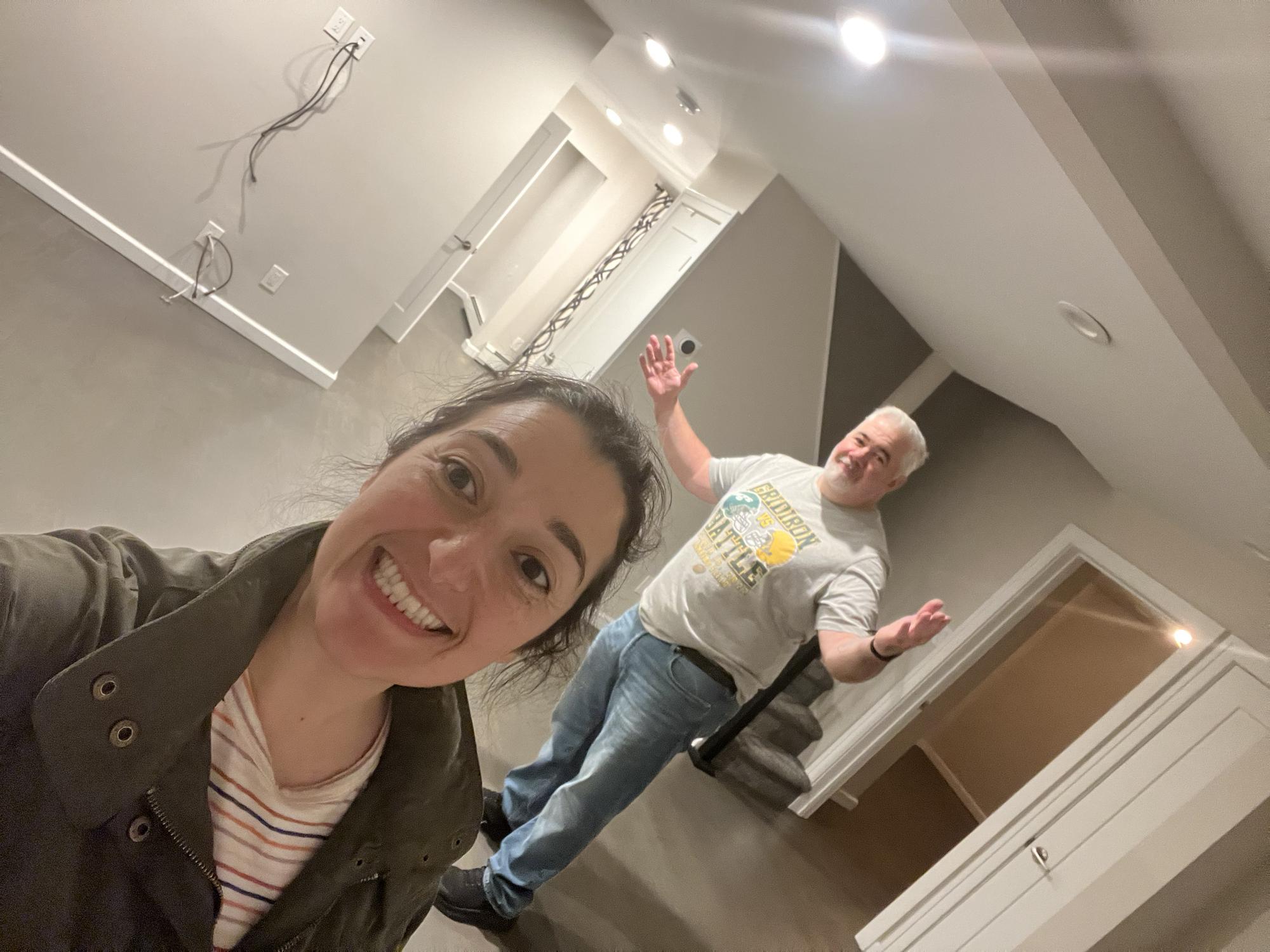 Moving out of our first home together. 
2022