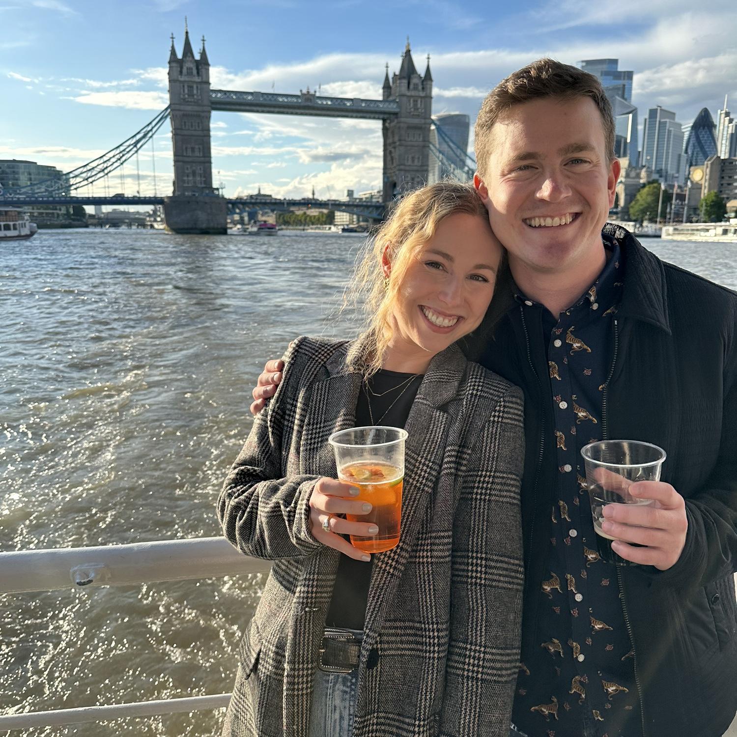 Boat cruise on the Thames in London