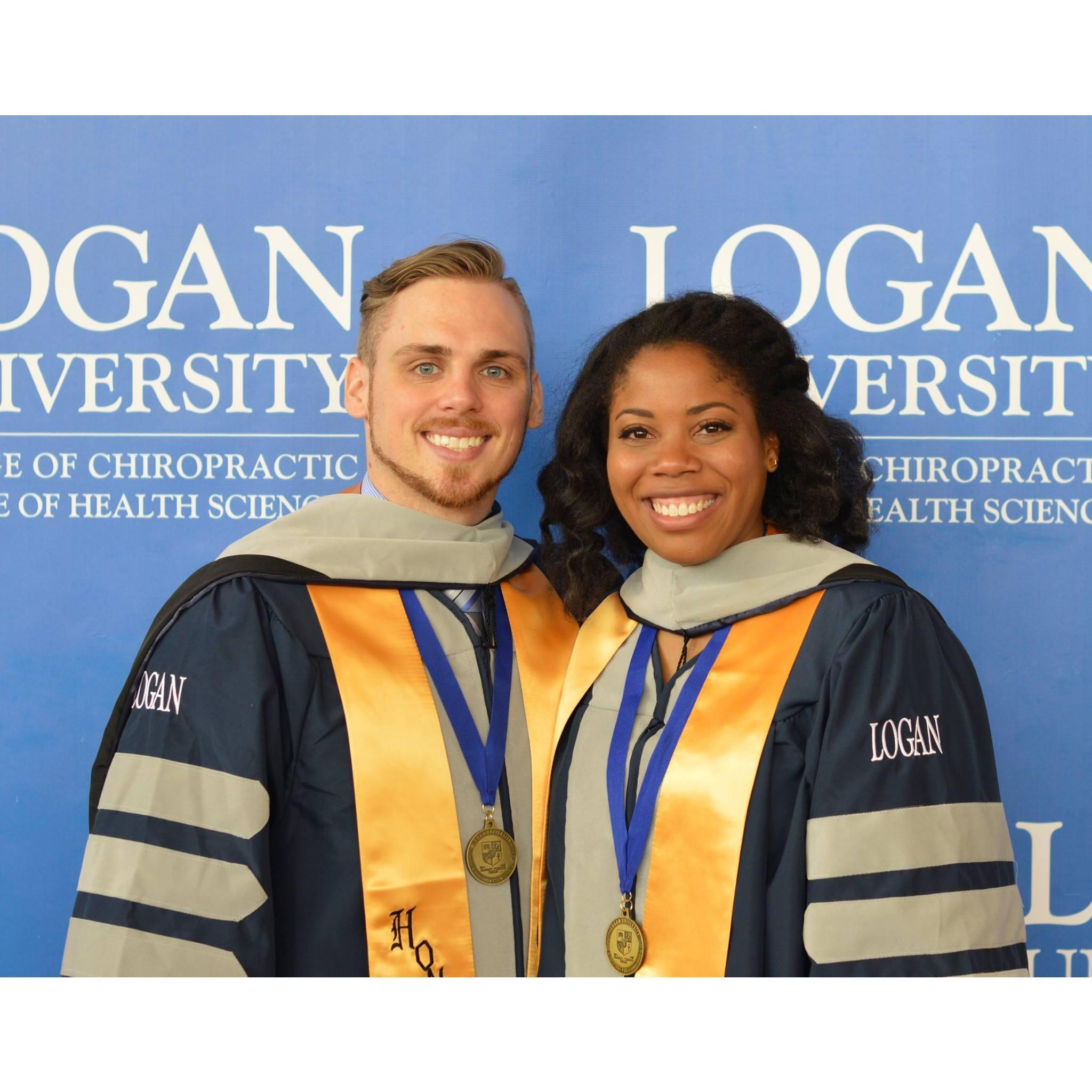 Supported each other through chiropractic school