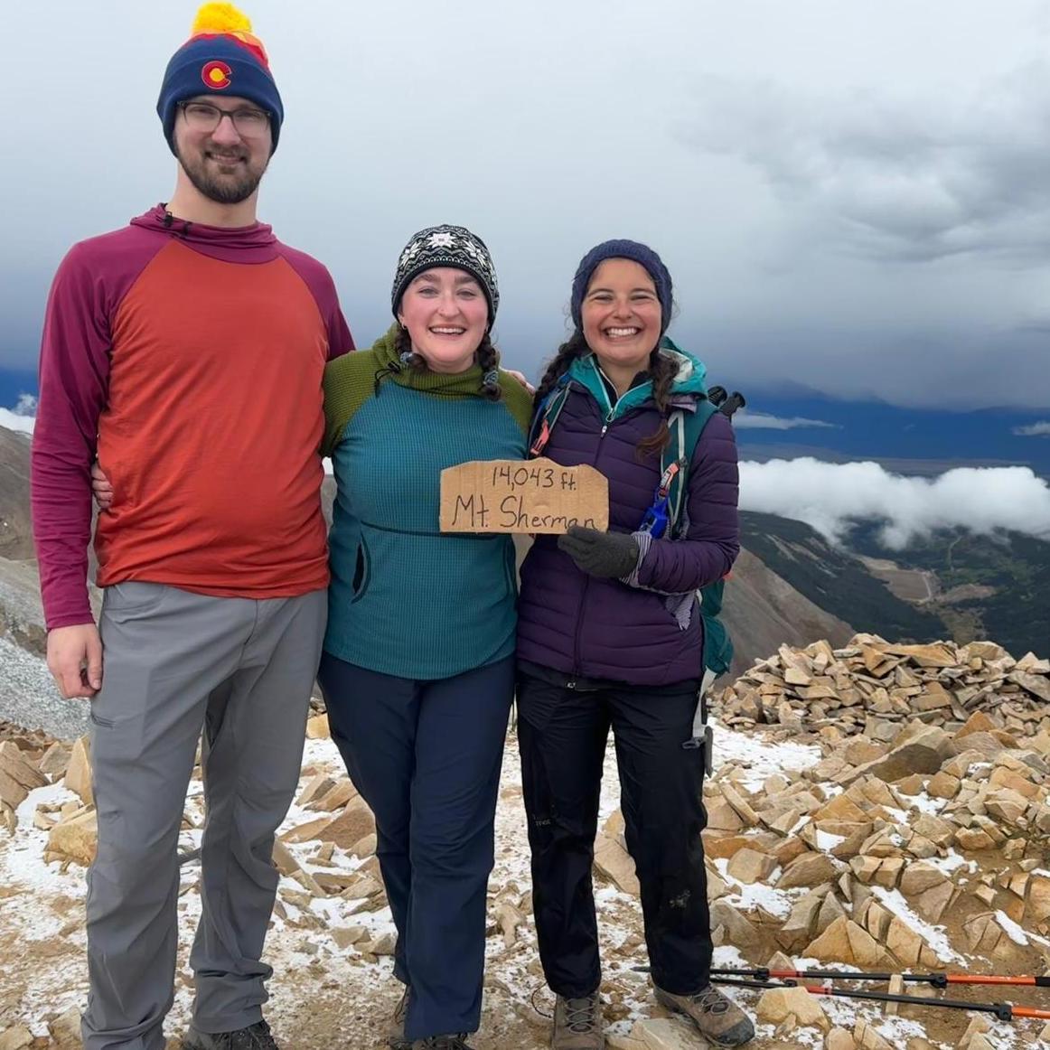 Mt. Sherman proposal with Megan’s friend Kerry