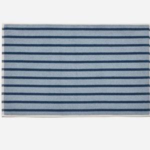Reversible Looped Bath Mat in Storm and Abyss