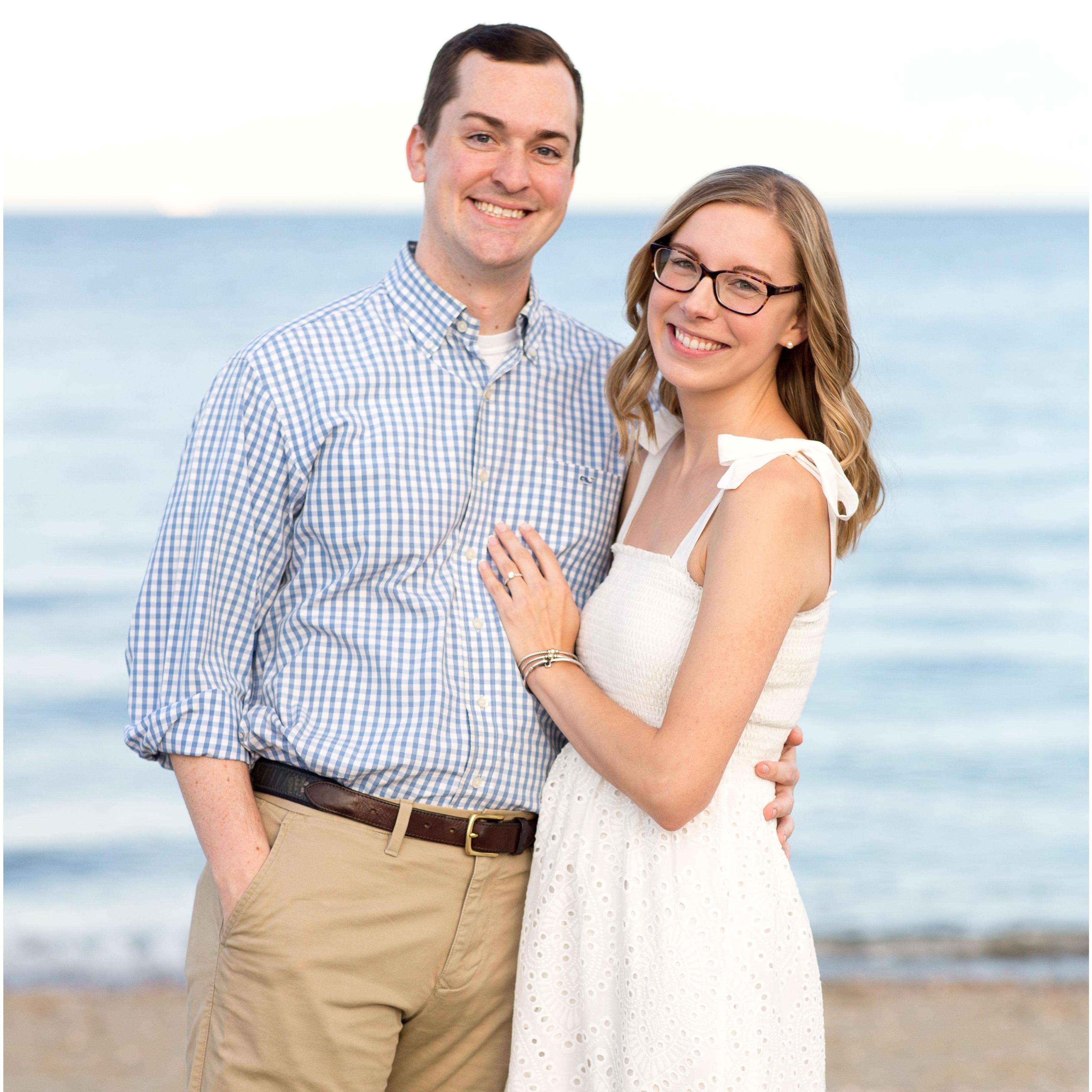 A photo from our engagement shoot at Penfield Beach in Fairfield, CT