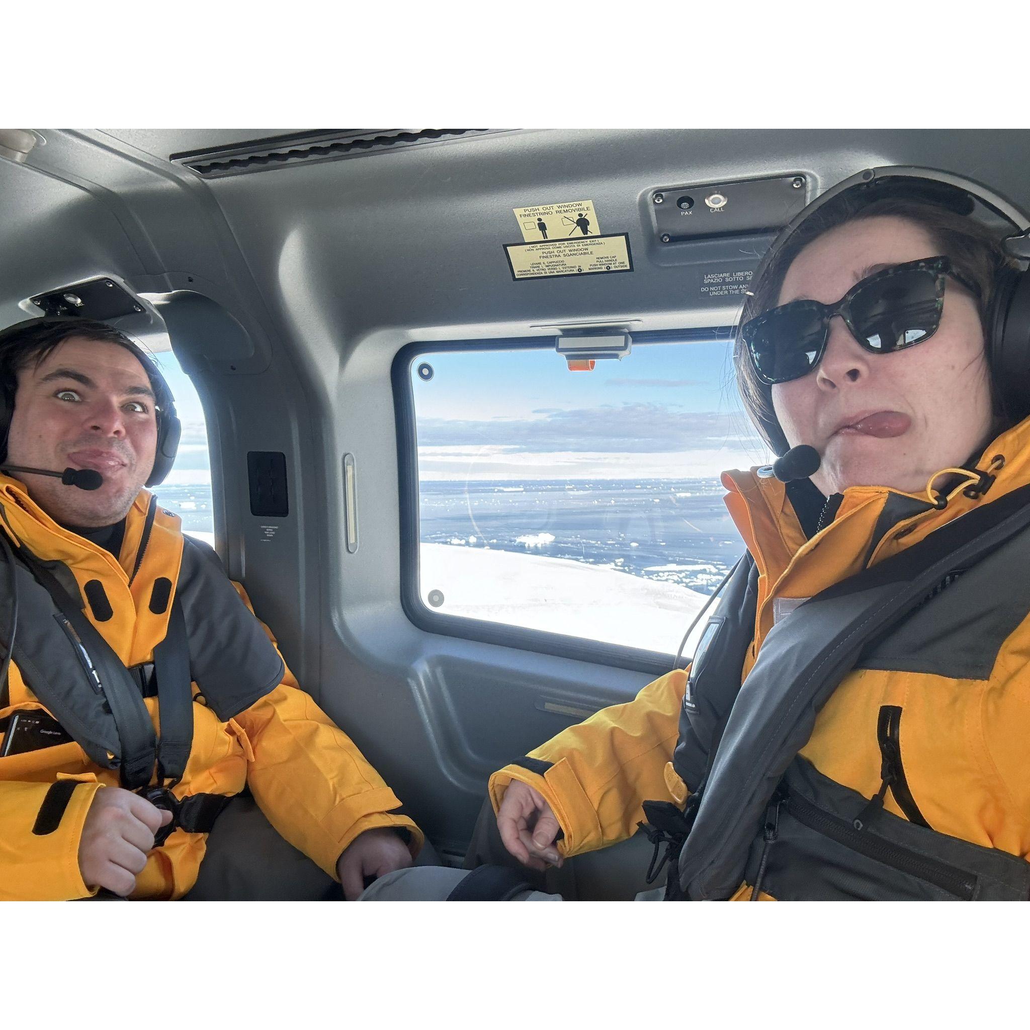 Aerial tour of Antarctica
