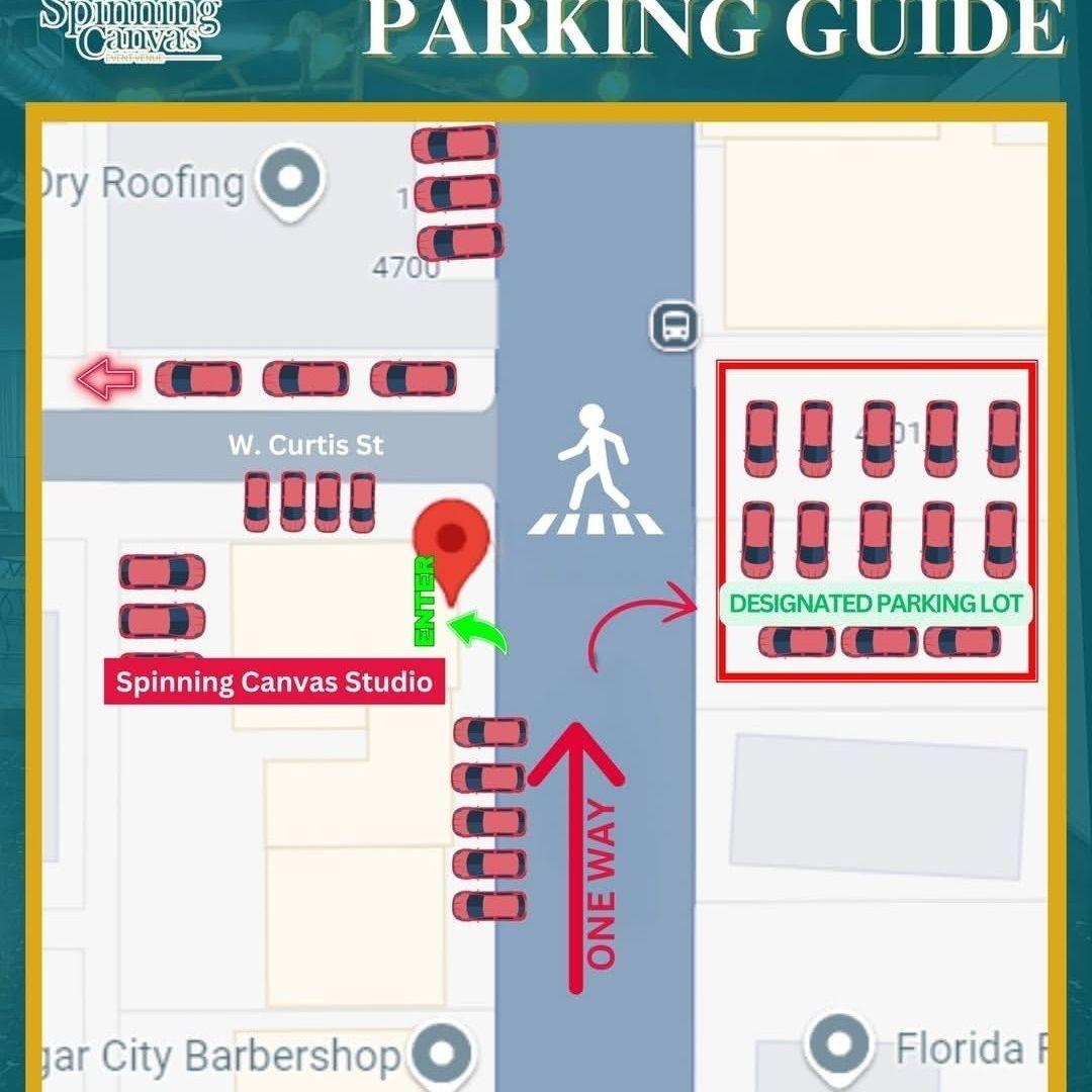 3/21 venue parking diagram- Please Note: this part of Florida ave. is North bound only.