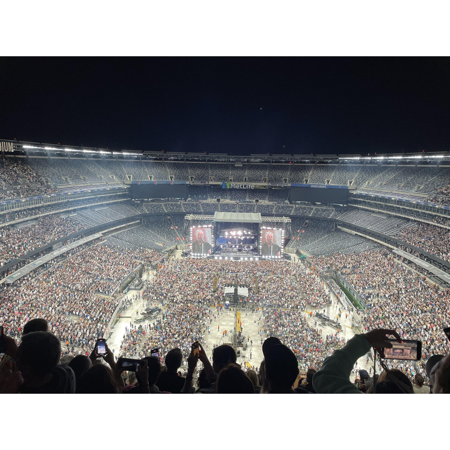 BRUCE SPRINGSTEEN!!! In the furthest back seats you can get at MetLife Stadium. Summer 2023