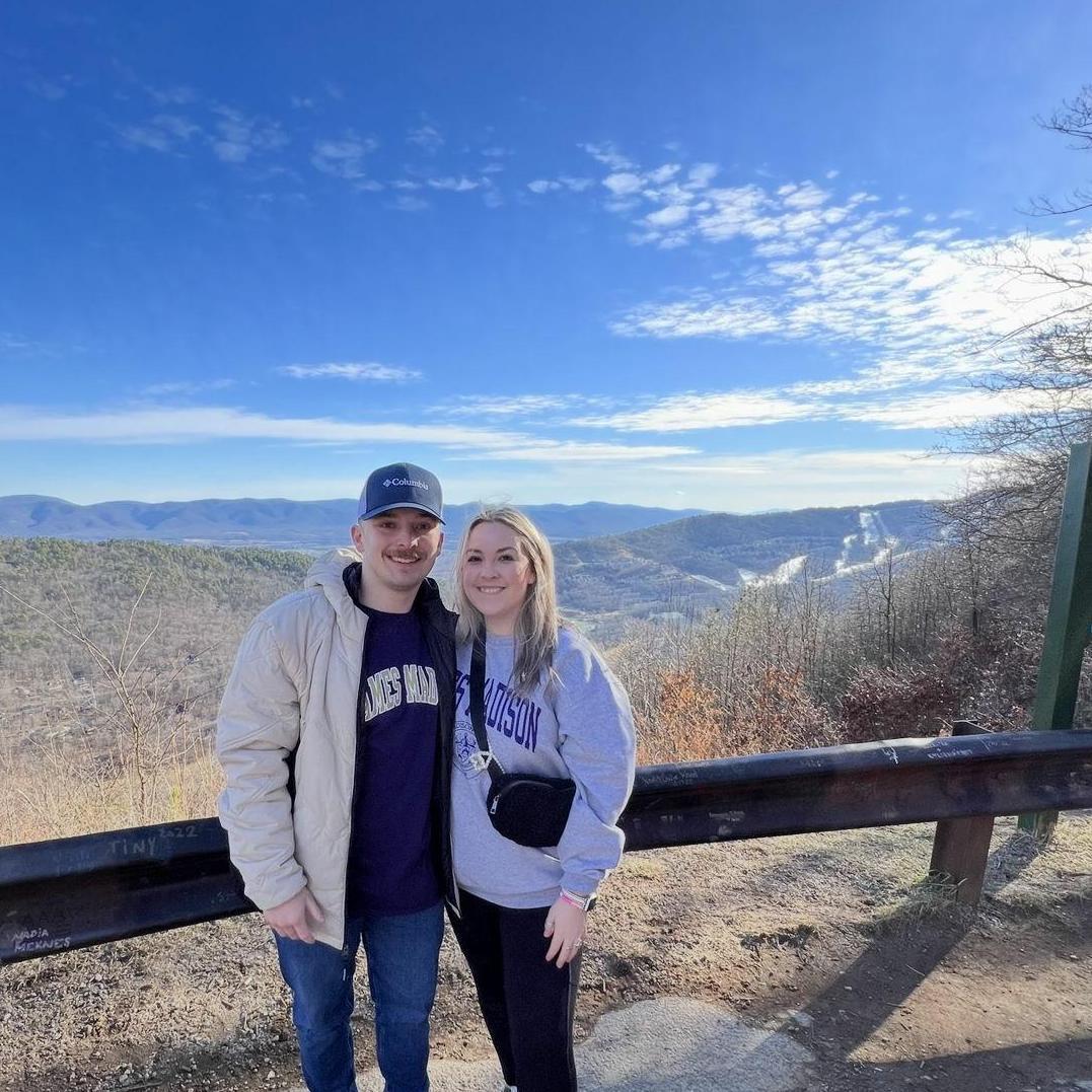 Grace showing Daniel where she grew up!