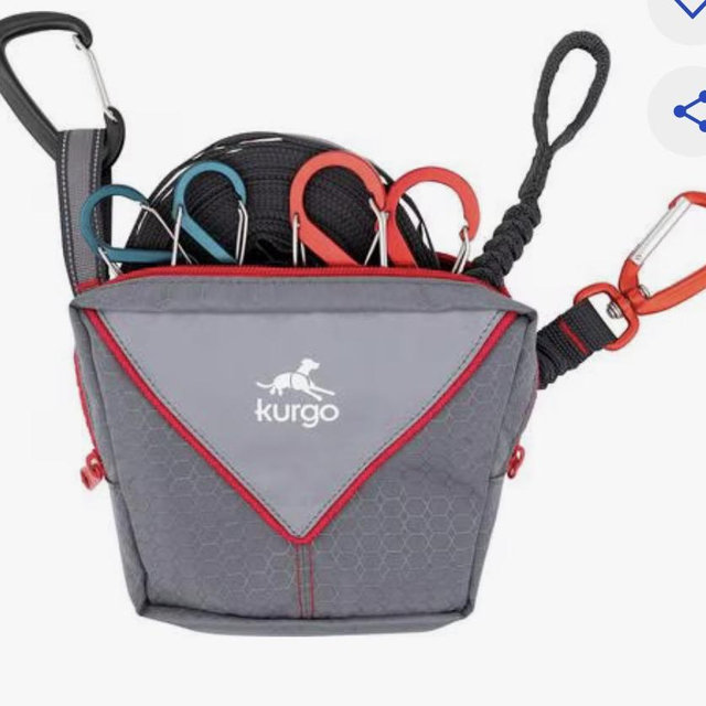 Kurgo Ridgeline Camping Dog Tie Out Zipline, Grey