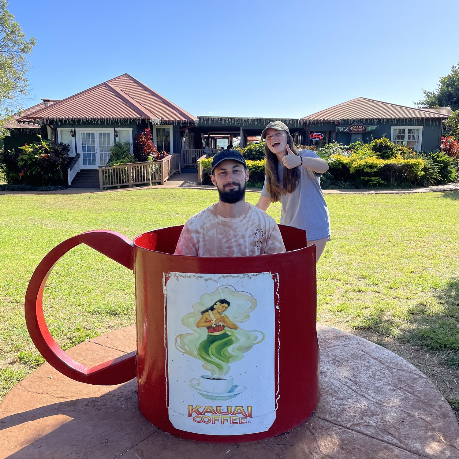 Clint and Shannon’s sister/maid of honor, Caity, at Kauai Coffee Company in Kauai, HI 
January 2023
