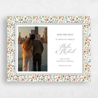 White Wedding Save the Date - Ariella Photo