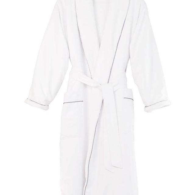 FluffCo Luxury Hotel BathRobe | Resort Quality with Side Pockets & Waist-Tie Belt, Microfiber Interior, Fleece Exterior