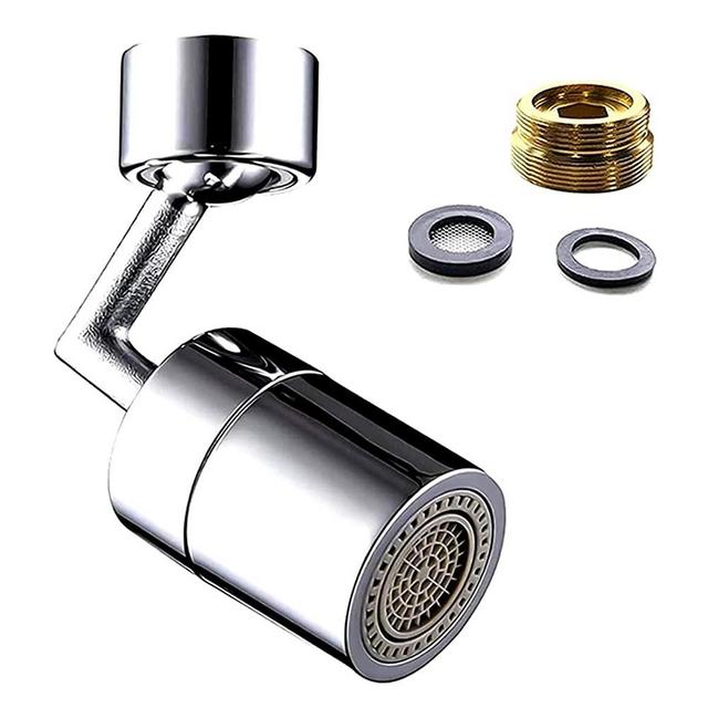 KATEMN Universal Splash Filter Faucet 720° Big Angle Swivel Water Saving 2 in 1 faucet Kitchen Faucet Sprayer Faucet extender Bathroom Sink Faucet aerator rotatable Replacement Water Filter
