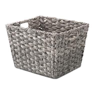 Whitmor Split Rattique Tote-Gray Wash