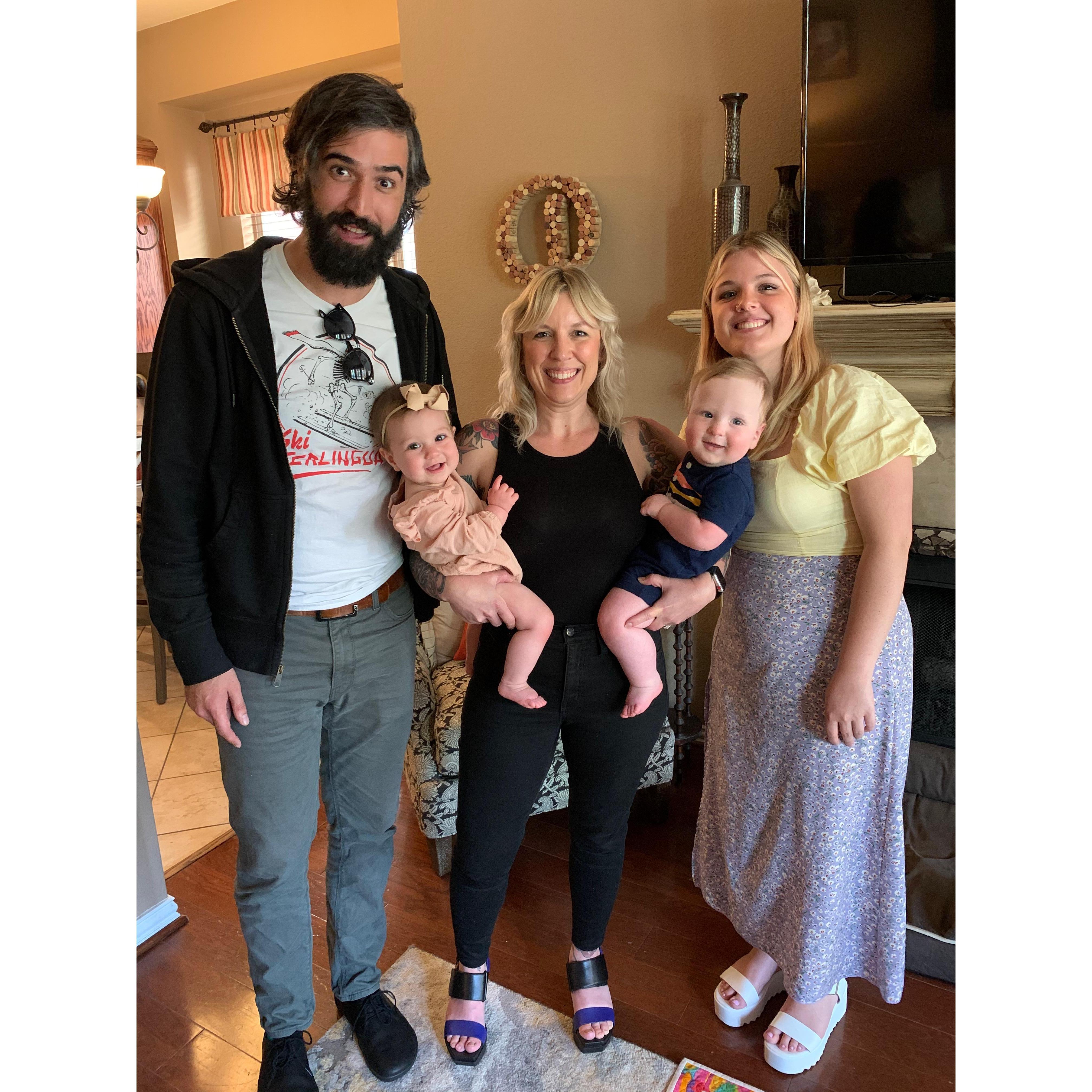 With Ashley's cousins babies, Nora and William