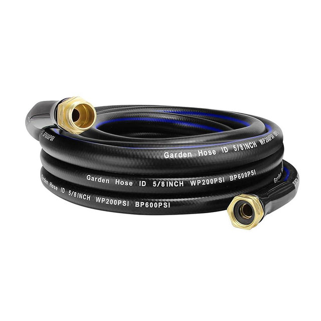 25 FT Garden Hose, Flexible No Kink Heavy Duty Garden Water Hose Flex Copper Bullet Collapsible Washer Rubber Hose 5/8 Soft Lightweight Outdoor Waterhose Manguera Para Jardin