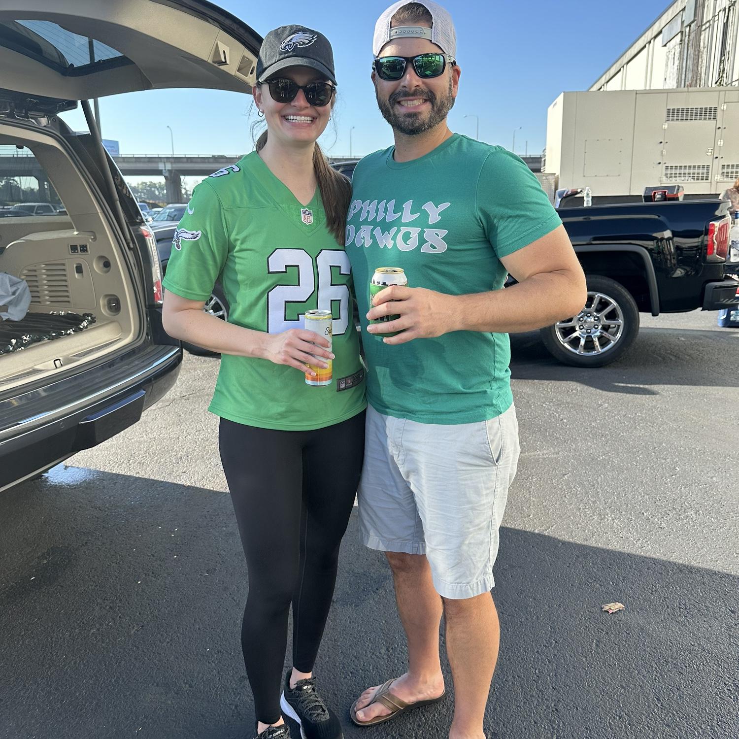 Taylor’s first Eagles Game for her 33rd Birthday- 2025