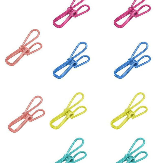 Multipurpose 2 in Chip Bag Clips 10 Pack Metal Clips for Kitchen Food Storage, Laundry Hanging, Bag Chip Bag Sealing - Easy to Use Strong Grip Clips for Home Organizing