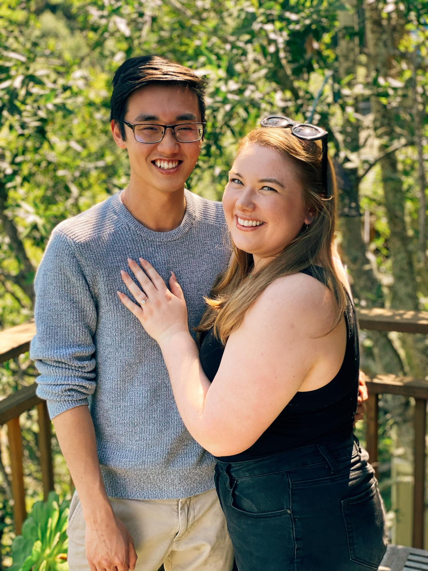 David and Mattie's family completely surprised her with an engagement party right after the proposal!